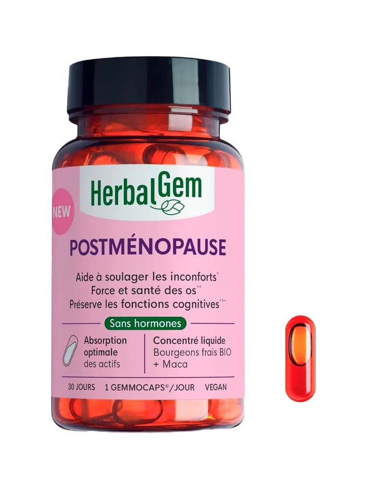 HerbalGem Posteménopause Force et Santé des Os 30 Gélules