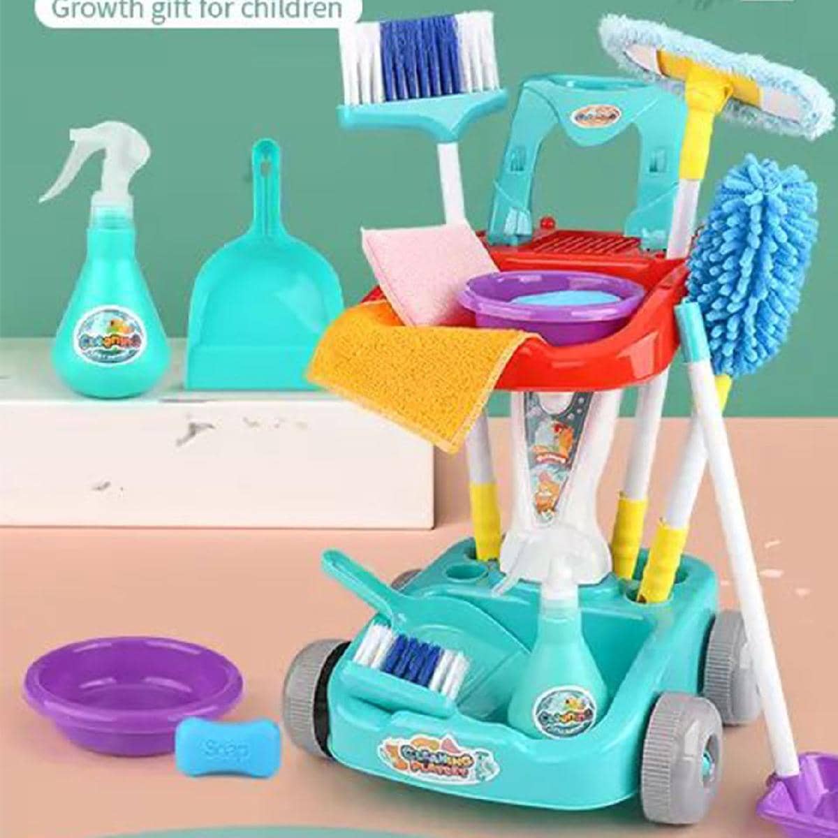 Ensemble De 12 Jouets Pour Enfants De Balai De Jeu De Rôle, De Pelle À Poussière Et De Nettoyage Pour Favoriser La Capacité De Manipulation Et Le