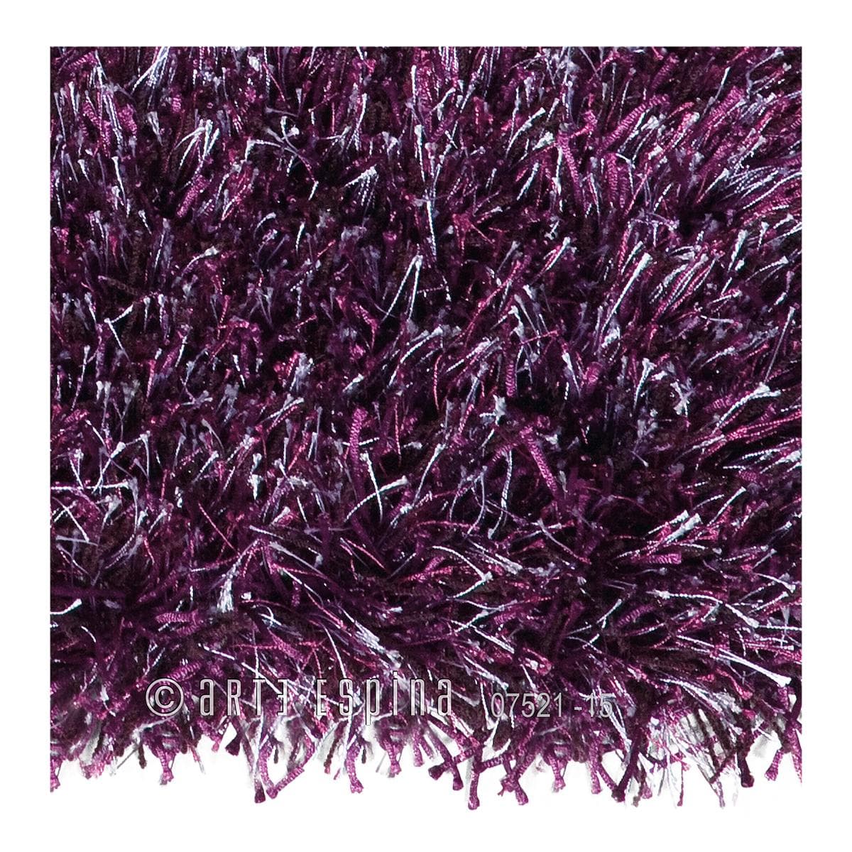 Tapis longs poils shaggy fait main motif uni BEAT